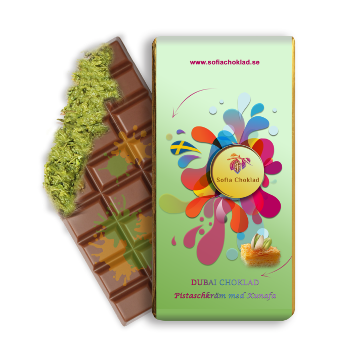 Dubai Choklad – mjölkchoklad med pistagekräm & knaprig kunafa